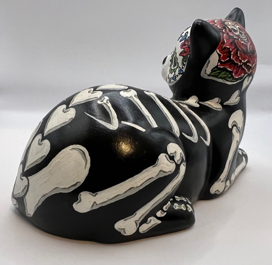 Greeting Card With Sugar Skull Cats. Traditional Holiday In Mexico Set Mexican Style Day Dead Dia De Muertos Image78403947 - Foto 6